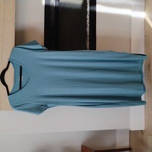 Teal Midi V-Neck Women's Dress Size Large